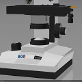 Professional Binocular Laboratory Microscope With White Base And Blue Top Design