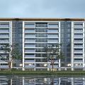 Style foreign-style house public built facade exquisite feeling 3d model