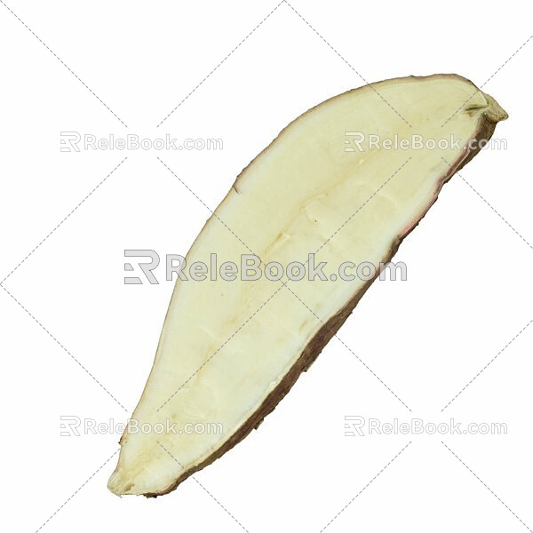 cassava yam yam food 3d model