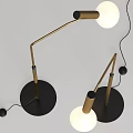 Modern Gold Metal Floor Lamp with Curved Stand and White Cone Shade for Home Decor