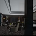 Elegant Hotel Room Interior With King Bed Seating Area And Ambient Lighting