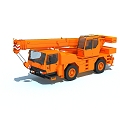 Bound car crane crane with animation 3d model