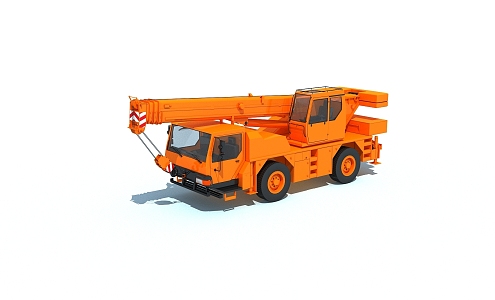 Bound car crane with animation 3d model