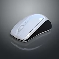 White and Black Computer Mouse with Modern Sleek Design for Desktop PC and Laptop Use 3d model