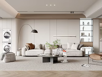 modern living room home living room 3d model