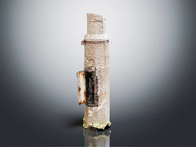 Heavy Duty Industrial Equipment With Metal Tower Structure Piping And Components 3d model