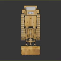 Yellow Bulldozer Construction Equipment with Tracked Undercarriage Front Blade and Enclosed Cab