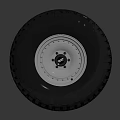 Durable Automotive Car Tire With Black Tread Pattern And White Rim Design
