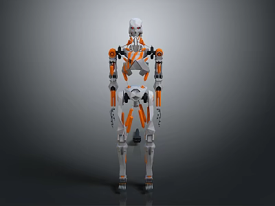 Modern Household Robot Design With Functional Features For Daily Living Use 3d model