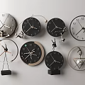 Modern clock wall decoration pendant 3d model