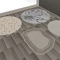 Modern Round Carpet 3d model