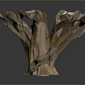 Natural Wooden Stone Decorative Pieces With Tree Root Shapes And Textures