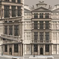 Classical Office Building With Multi storey Facade Ornate Windows Decorative Balcony And Architectural Details
