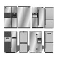 Modern Stainless Steel Refrigerators and Freezers in Various Stylish Designs