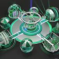 Trend flash shop interactive device clock-in device 3d model