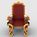 LEGO Toy Blocks Throne Seat Chair Chair Emperor Seat 3d model