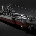 Battleship Yamatta Battleship Warship Dreadnought Class Destroyer Cruise Ship Frigate Ship Carrier Low Face Number Low Model Simple Model Movie Class Realistic 3d model