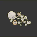 Elegant Ceramic Tea Set With Teapot Cups Plates And Lidded Containers