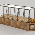 Bread Cabinet Bread Grilled Nakajima Cabinet Bread Combination Bakery Container 3d model