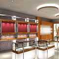 Orange Signage Crown Logo Specialty Store With Glass Doors Bright Lighting And Interior Display Counters