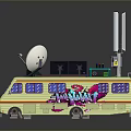 Bus School Bus Van Box Bus Tourist Bus Coach 3d model