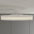 Modern White Round Ceiling Light with Radial Pattern and LED Lighting for Contemporary Home Interiors