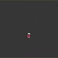 Red Black White Striped Snake With Tongue Sticking Out On Shiny Gray Surface