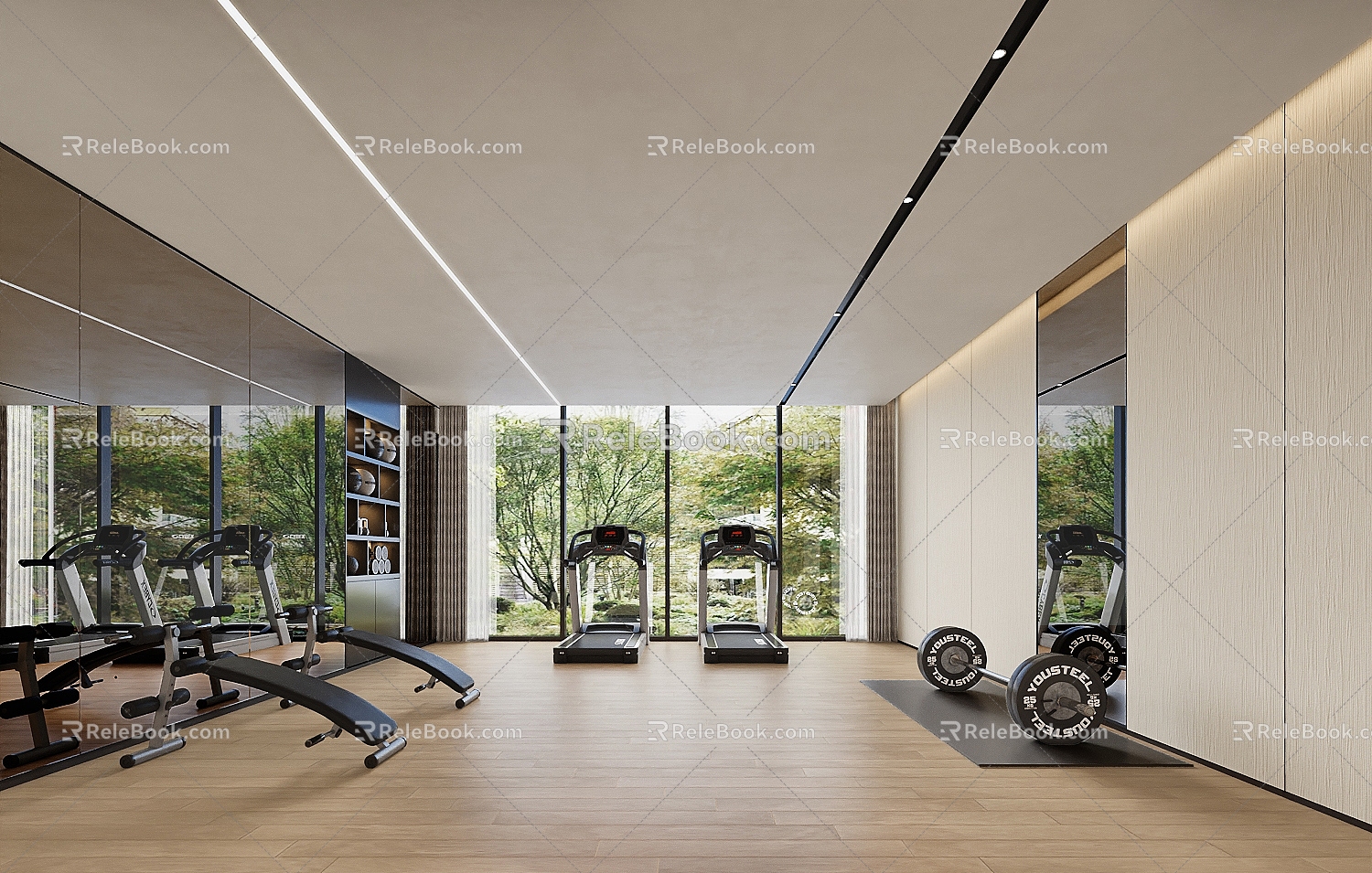 Modern Gym 3d model