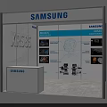 Samsung Exhibition Booth Design With Display Screens And Product