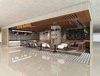 Modern Restaurant 3d model