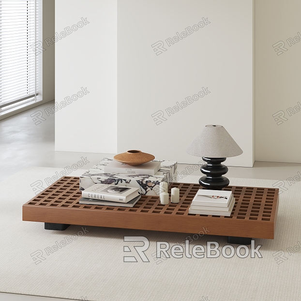 Middle Ancient Solid Wood Coffee Table model