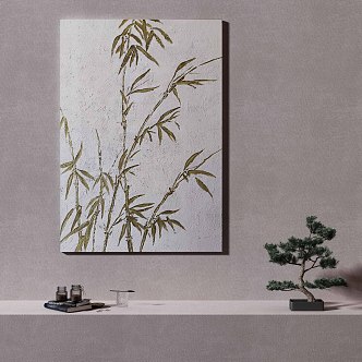 New Chinese Plant Painting Decorative Painting 3d model