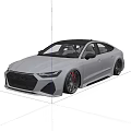 White Sports Car With Sleek Body Black Wheels And Red Calipers In Modern Indoor Studio