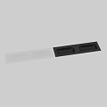 Double Rectangular White Washbasin with Sleek Countertop Design for Modern Bathroom