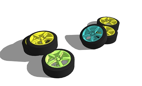 Modern Tires 3d model