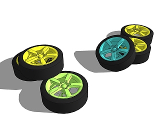 Modern Tires 3d model