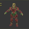 Mech Warrior Mech Soldier Machine Battlearm Mechanical Battlearm Machine Fighter Robot 3d model