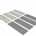 Dual Style Decorative Wall Components Showcasing Blue Gold Textured And Dark Gray Minimalist Design Elements