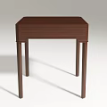 Modern round table coffee table 3d model