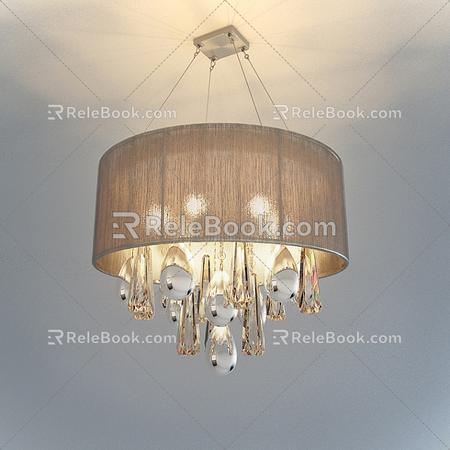 Crystal chandelier 3d model