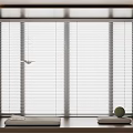 Adjustable Window Blinds For Light Control In Modern Home Interior 3d model