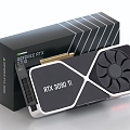 Computer graphics card RTX3090 3d model