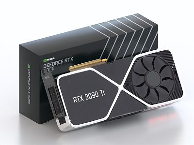 Computer graphics card RTX3090 3d model