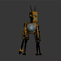 Modern robot dog robot dog robot warrior robot police 3d model