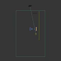 Long Metal Pendant Light With Hanging Chains Illuminated Bar Shape Minimalist Design Fixture