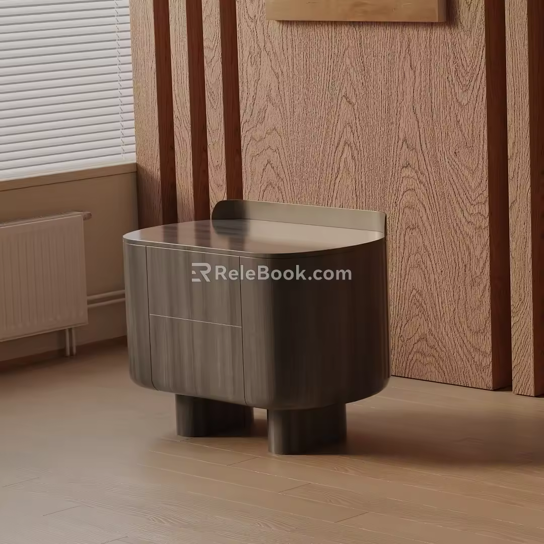 Modern bedside table 3d model