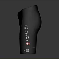 Black Athletic Shorts with White Accents and Simple Design for Daily Casual Wear