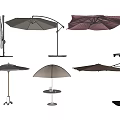 Outdoor Sunshade Umbrellas Various Styles With Modern Design And Different Colors
