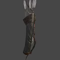 Bow and arrow and quiver 3d model