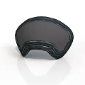 Black Sport Goggles With Dark Lenses And Ergonomic Design For Outdoor Use